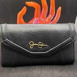 Jessica Simpson Black Leather Wallet